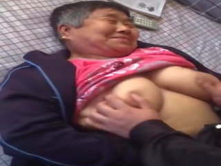 Playing with Asian Granny Tits, Free full-blown HD dirty video a6