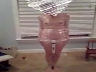 Wife Wrapped in Plastic Enjoys Magic Wand: Free dirty video 36