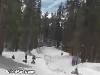 Funny model movies Melons On Ski Lift