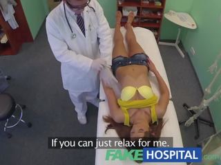 FakeHospital Stunning Brunette needs Doctors Advice on her Itchy Pussy