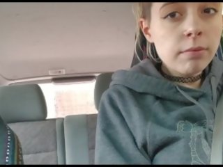 In Public With Vibrator and Having an Orgasm While Driving