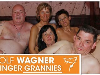 Marvellous Swinger Party with Ugly Grannies and Grandpas! WOLF WAGNER