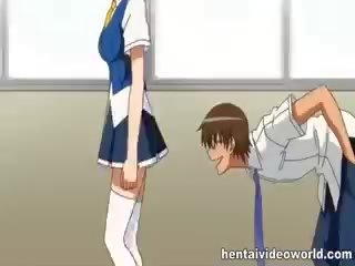 Alluring Anime lassie Seduced By Her Coed