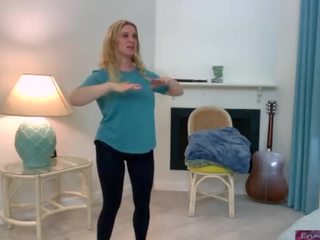 Stepson helps stepmom produce an exercise film - Erin Electra