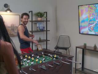 Perfect stunner Jolla Wins the Foosball Game and Earns the