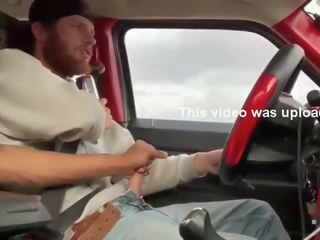 Two glorious Men Masturbating In The Car