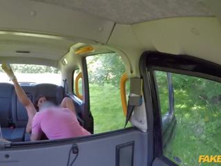 Fake Taxi captivating Brunette Princess Jas and her Big Tits Fucked under the Sun