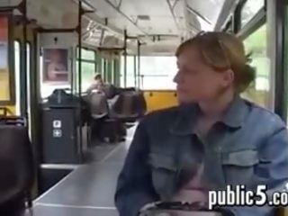 Milking Her Big Breasts In Public On The Bus
