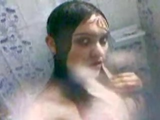 Young schoolgirl With Big Tits Under Shower