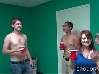 College party teens strip and plays x rated clip games