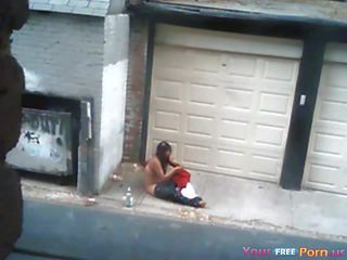Fucking A call girl In An Alley