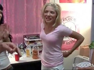 College dolls stripping to fuck at x rated film party