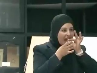 Arab young female Puts Condom From Mouth